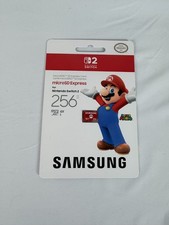 Nintendo Switch 2 Micro SD Express Card 256GB MARIO Edition Samsung New Sealed