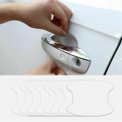 8pc Car Door Handle Protector Transparent Anti Scratch Covers Sticker Universal