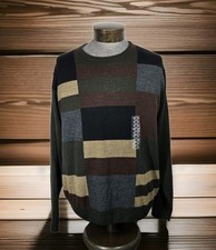 Dockers Pullover Sweater Mens XL Multicolor Block Long Sleeve Extra Soft NWT