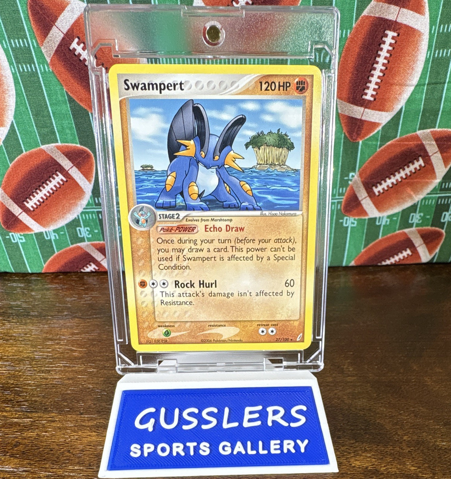 Nintendo Swampert 27/100 EX Crystal Guardians Regular Rare EN 2006 120 HP