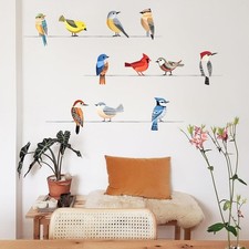 Watercolor Birds Wall Decal Little Bird Wall Art Decals Stickers B