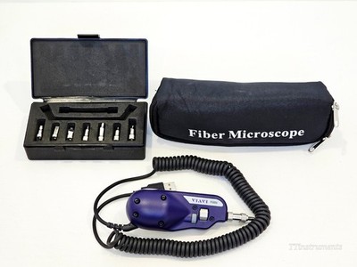 Viavi JDSU P5000i Fiber Inspection Scope + 7x Tips 1,25 & 2,5mm PC & APC + Other