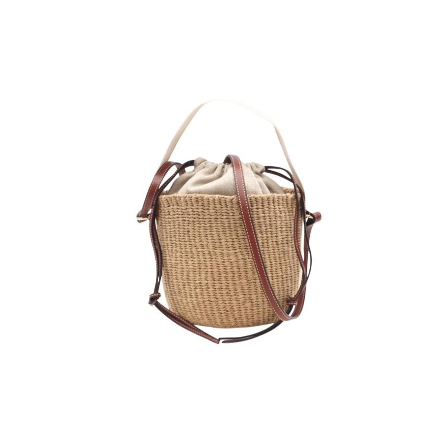CHLOE Bag: Woody Small Basket CHC22SS381G55101 Beige W17H16D16cm w