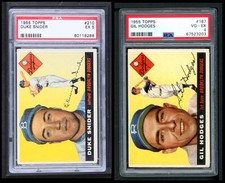 1955 Topps Brooklyn Dodgers Team Set 1955 World Series Champs! 4 - VG/EX 4701310