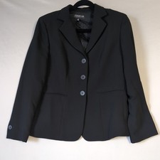 Jones New York Collection Platinum Black Suit Jacket Blazer Womens 6p