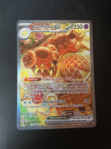 Pokémon TCG Dachsbun EX Special Illustration Rare Stellar Crown Sv07 169/142
