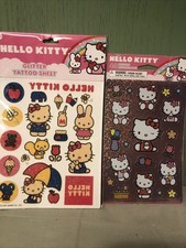 Hello Kitty Sanrio 2010 Tattoos 2003 Stickers Unopened New Old Stock Lot Of 2
