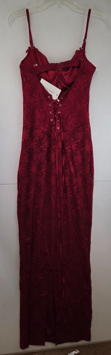 Women's Dylan Maxi Dress Red in Size Large by Outcast Women's Dylan Maxi Dress Red in Size Large by Outcast