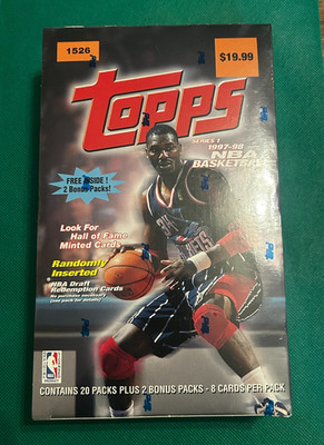 1997-98 Topps Series 1 Basketball  Factory Sealed! Box  Kobe Jordan