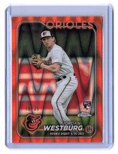 Jordan Westburg /25 Rookie (RC) Orange Color Match Refractors 2024 Chrome Update