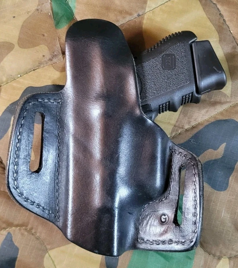 Murphys Custom Leather Glock 26 27 28 Owb Right-hand Black Leather Holster - Image 3 of 4