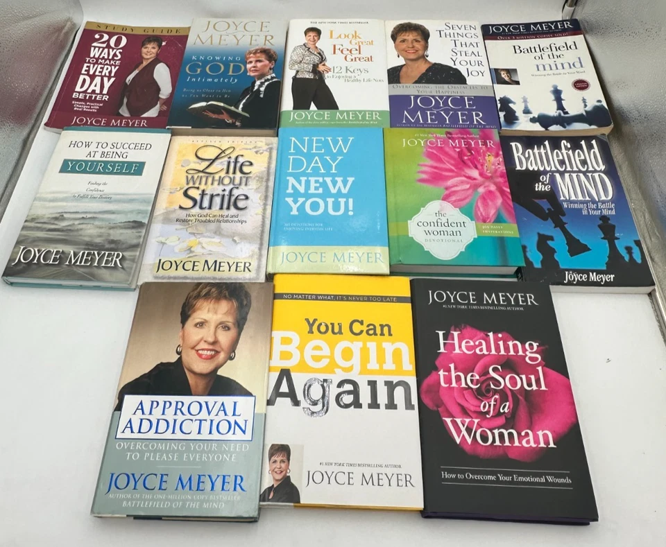 Mixed Lot Of 20 Joyce Meyer Christian Self Help Devotional Hardcover & Paperback - Image 2 of 4