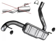 Endschalldämpfer für Mercedes Vito W639 kurzer Radstand 3200mm Auspuff 9122