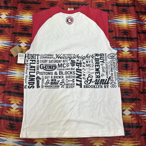 G-Unit Shirt Mens XL Muscle Shirt Tank Top Sleeveless Y2K Hip Hop 50 Cent VTG - Bild 11 von 14