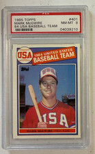 1985 Topps Mark McGwire #401 PSA 8 Rookie RC 84 USA Baseball Team Card