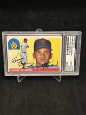 1955 Topps Harmon Killebrew Signed Rookie Autograph PSA Authentic HOF RC