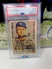 1957 Topps - Bobby Shantz #272 PSA 10 W/8 Inscriptions !!!!! One of One !!!!!