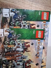 Lego Castle Troll's Mountain Fortress 7097 Used Instruction Manuals No Bricks