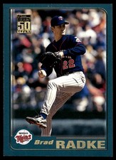 Brad Radke 2001 Topps #285 Minnesota Twins MLB READ FREE SHIPPING AutographDen