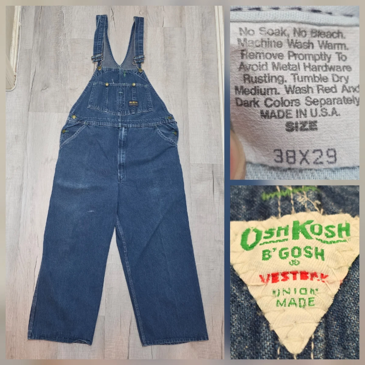 Vintage Oshkosh Overalls In Men's Jeans for sale - eBay