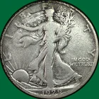 1929-S Walking Liberty Half Dollar Fine F Coin #37449