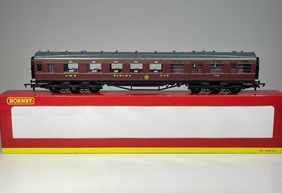 Hornby R4095G LMS 68ft 12 Wheel Dining Car Coach 229 Crimson - OO Gauge