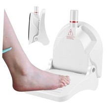 Suction Cup Shower Foot Rest for Shaving Legs, Foldable Shower Step Foot White