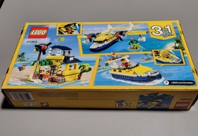 LEGO 31064 Creator Island Adventures 3 In 1 Sea Plane Boat Hut Retired NISB