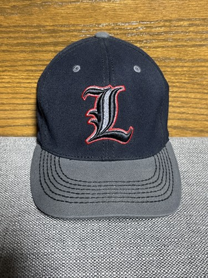#ad Louisville Cardinals Top of the World 86 Fitted Hat L XL Navy Gray Brim $18.95