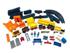 Vintage TOMY Train Set Lot Tracks Cars Figures Accessories Bundle