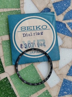 Vintage Watch Seiko 6138-8000 8001 Panda Dial Ring Part 83071604 Nos