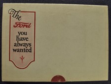 1925 Ford Model T Brochure Folder Touring Car Sedan Coupe Excellent Original 25