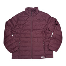 Women Eddie Bauer 650 Down Packable Lightweight Quilted Puffer Ski Jacket S WINE