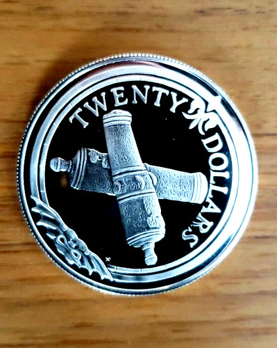 $20 - 1985 BVI Silver THE TREASURE COINS OF THE CARIBBEAN