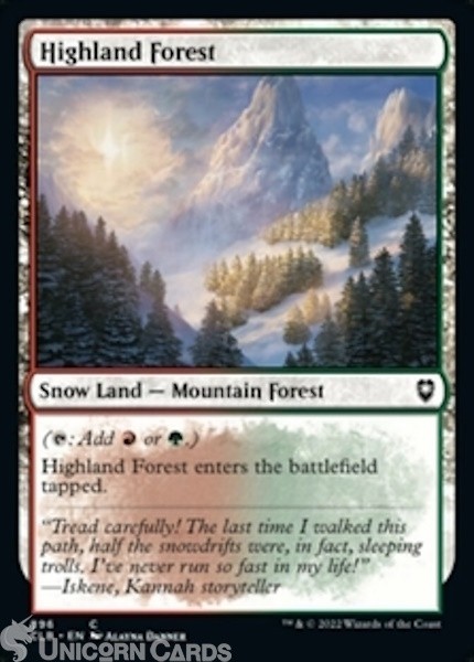 Highland Forest : Common : Battle For Baldur's Gate : Mint MTG Card