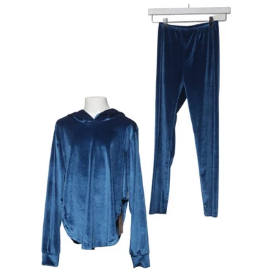 Shein, costume décontracté, taille : 152, polyester, bleu, unicolore, velours... - Photo 1/4