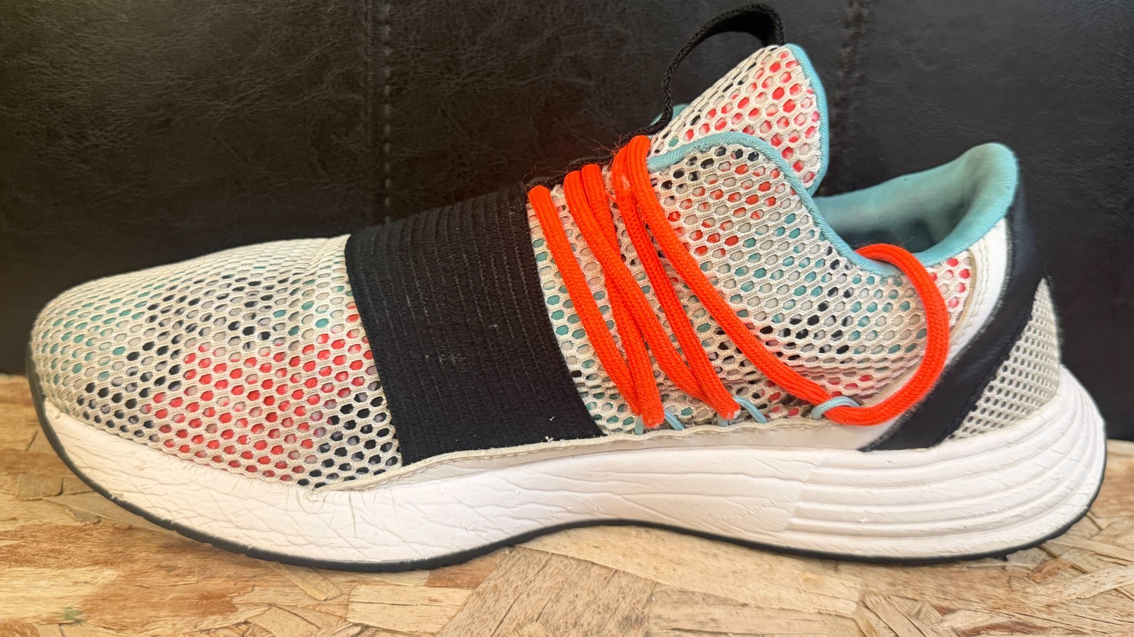 Under Armour Charged Breathe Lace Sneakers-Women's 8-White/Black Mesh-3019973 thumbnail 4