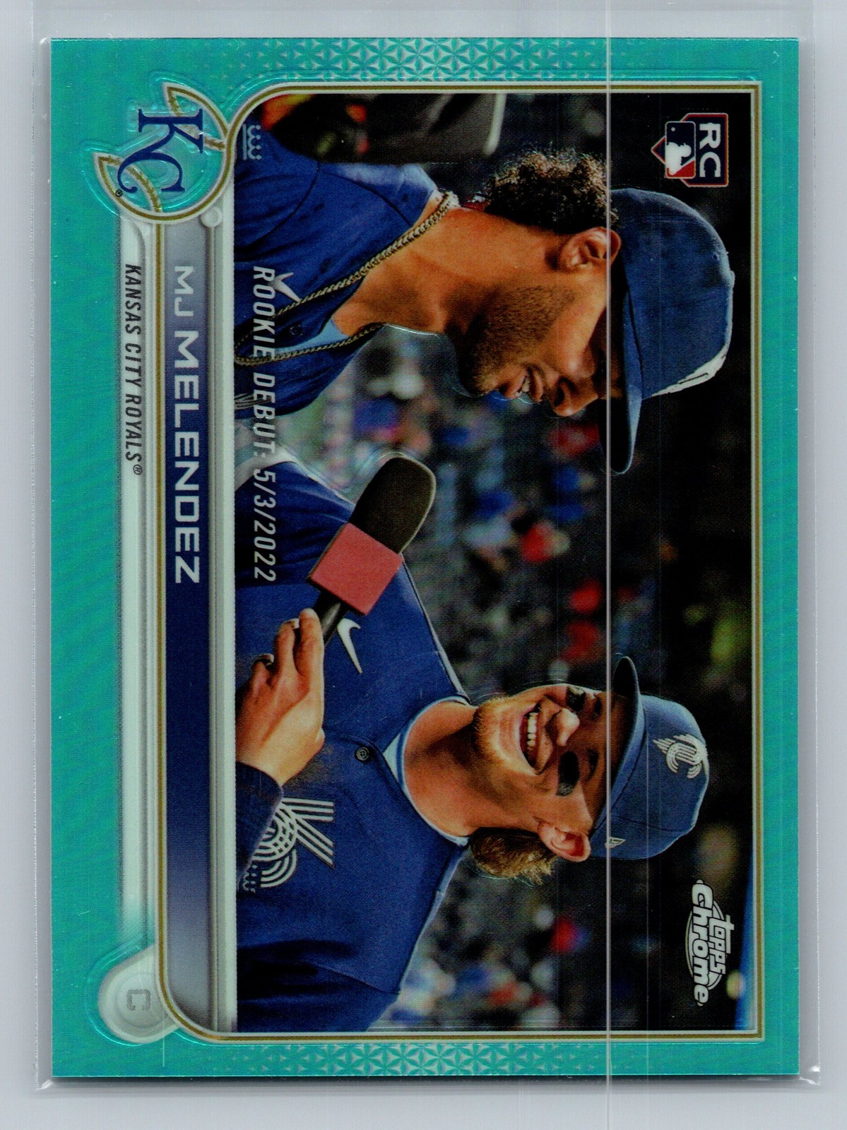 2022 Topps Chrome Update #USC84 MJ Melendez Aqua Refractor #/250