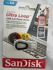 SanDisk 128GB Ultra Loop USB 3.0 Flash Drive 130MBs
