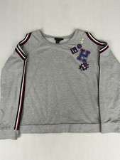 Tommy Hilfiger Girls Gray Sweater Pullover Size L