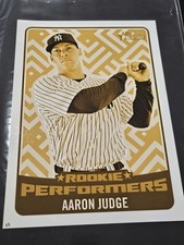 2017 Topps Heritage Aaron Judge Wall Art Poster 10x14 Rookie Performers Gold 1/1