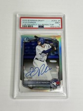 2025 Bowman Draft Jojo Parker - 1st Chrome Prospect Auto Refractor /499 PSA 9