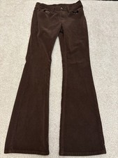 Women's John Galt Brown Corduroy Flare Pants Preppy Size Small