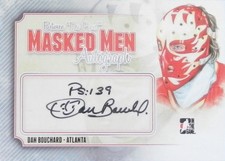 13-14 itg btp masked men silver dan bouchard flames goaliegraph autograph auto