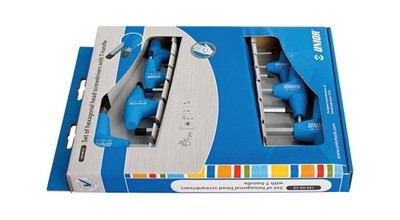 UNIOR Allen key kit with handle 7 pieces 2.5 MM-10 MM