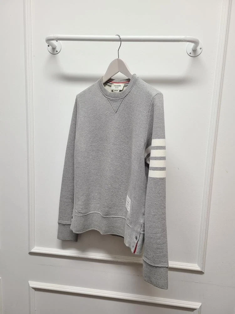 Thom Browne Grigio Bracciale Diagonale Felpa Classica 1 132718472