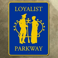 Ontario Loyalist Parkway road sign King's Highway 33 Kingston Napanee 15x20