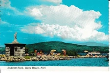 Postcard Lake Winnipesaukee: Endicott Rock Weirs Beach New Hampshire USA