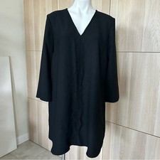 GAP Women’s Classic Black V-Neck Dress Size L