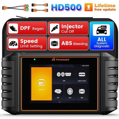 FOXWELL HD500 Diesel Heavy Duty Truck Scanner All System Diagnostic DPF Regen